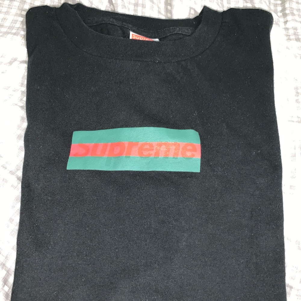 Men’s Black Supreme Gucci T Shirt